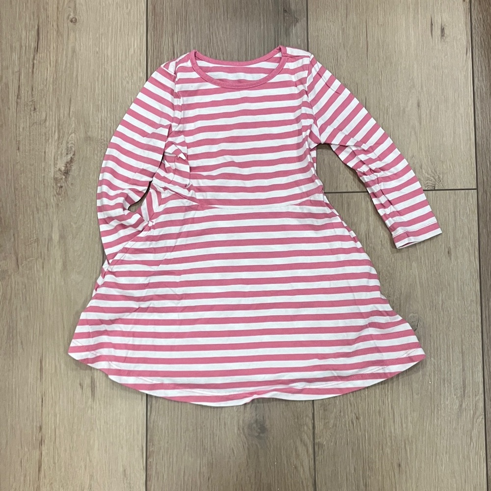 Primary Long Sleeve Twirly Dress